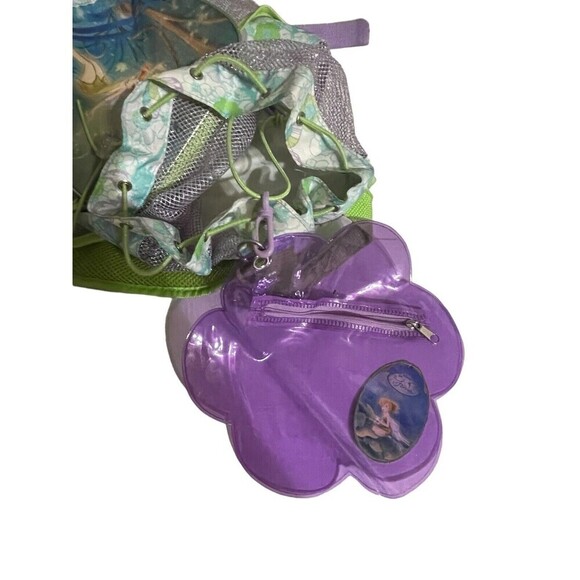 Vintage 2000\'s Disney Store Fairies Tinker bell Mesh Mini Backpack With Tag RARE